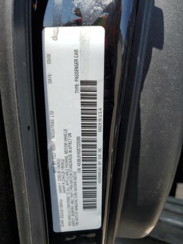 4S3BL616287225285 - 2008 SUBARU LEGACY 2.5I BLACK photo 12