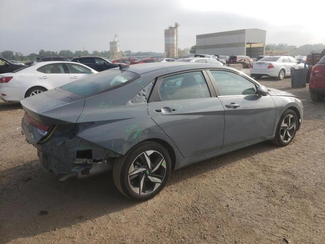 KMHLP4AG7NU347770 - 2022 HYUNDAI ELANTRA LIMITED GRAY photo 3