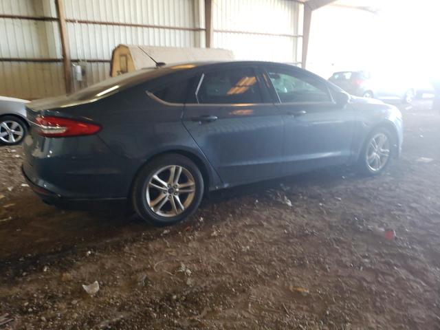 3FA6P0H73JR186275 - 2018 FORD FUSION SE BLUE photo 3