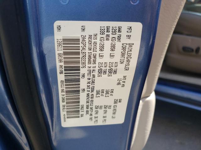 2A4GP54L87R223876 - 2007 CHRYSLER TOWN & COU TOURING 蓝色 照片 13