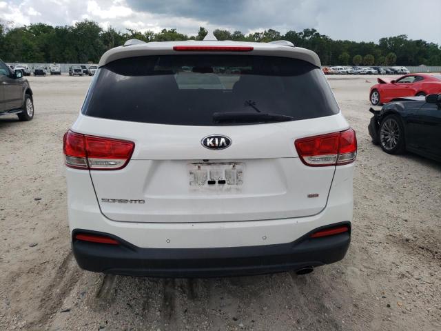 5XYPG4A37JG420652 - 2018 KIA SORENTO LX WHITE photo 6