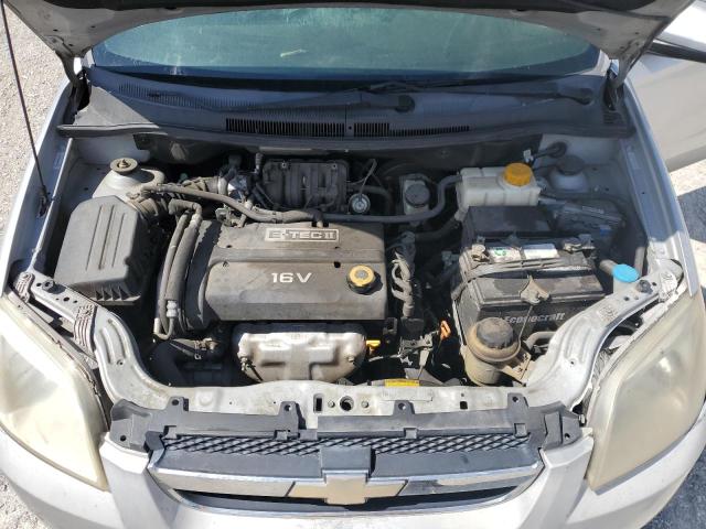 KL1TD56638B019157 - 2008 CHEVROLET AVEO BASE SILVER photo 11