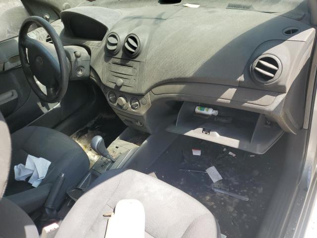 KL1TD56638B019157 - 2008 CHEVROLET AVEO BASE SILVER photo 8
