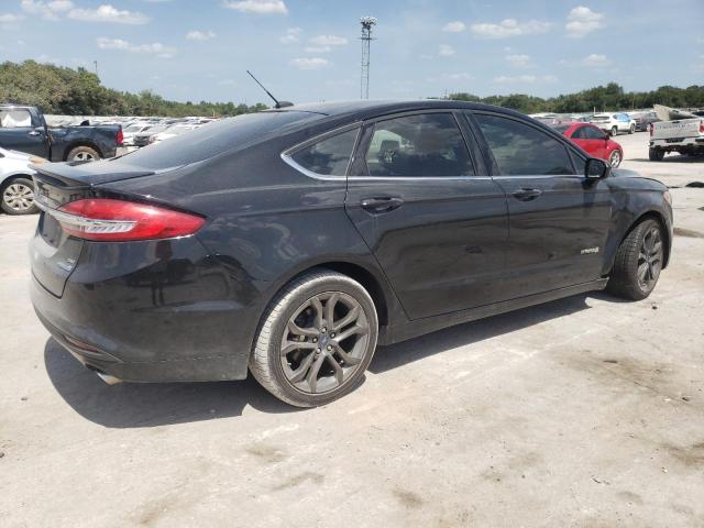 3FA6P0LU2JR231705 - 2018 FORD FUSION SE HYBRID BLACK photo 3