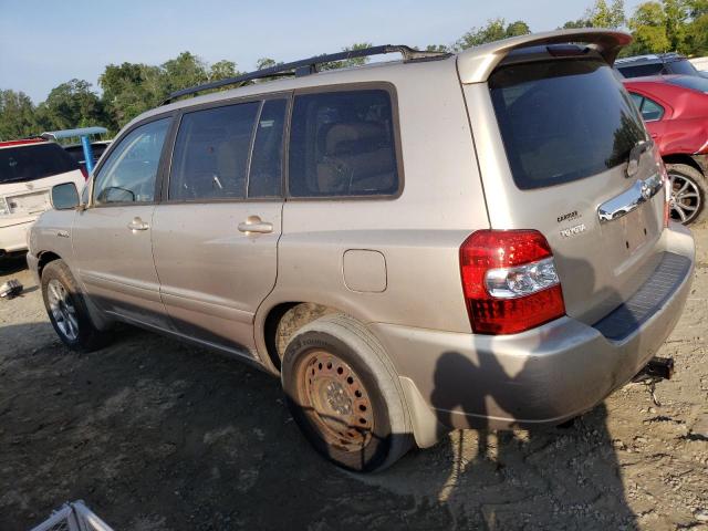 JTEDW21AX60003320 - 2006 TOYOTA HIGHLANDER HYBRID GOLD photo 2