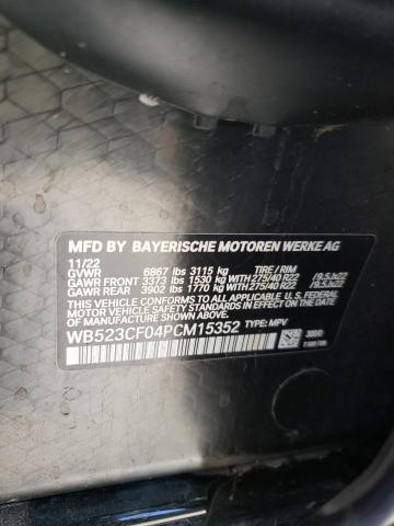 WB523CF04PCM15352 - 2023 BMW IX XDRIVE50 WHITE photo 13