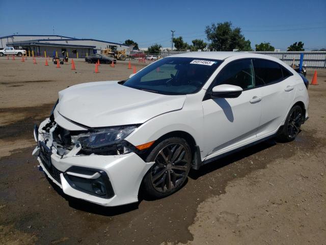 SHHFK7H4XMU419905 - 2021 HONDA CIVIC SPORT თეთრი ფოტო 1