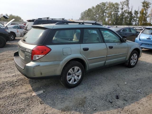 4S4BP60C397314940 - 2009 SUBARU OUTBACK GREEN photo 3