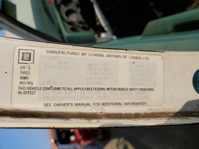 2GCGC24M6B1135862 - 1981 CHEVROLET C20 WHITE photo 12