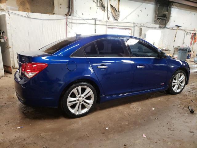 1G1PH5SC4C7129410 - 2012 CHEVROLET CRUZE LTZ BLUE photo 3