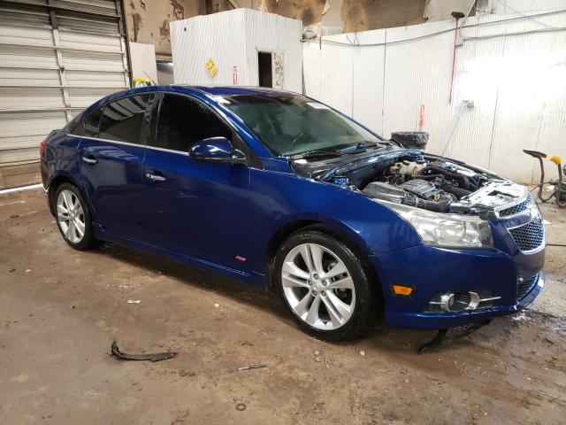 1G1PH5SC4C7129410 - 2012 CHEVROLET CRUZE LTZ BLUE photo 4