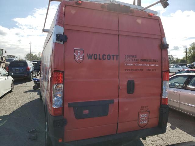 3C6LRVDG1ME566258 - 2021 RAM PROMASTER 2500 HIGH წითელი ფოტო 6