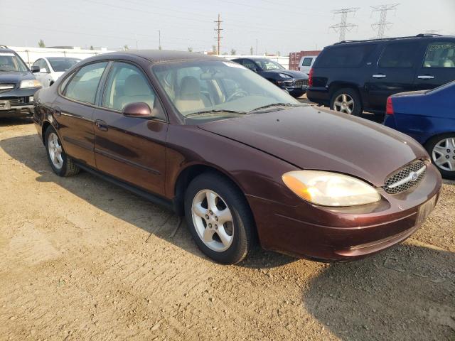 1FAHP53U71A107185 - 2001 FORD TAURUS SE BURGUNDY photo 4