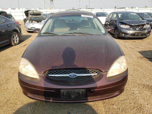 1FAHP53U71A107185 - 2001 FORD TAURUS SE BURGUNDY photo 5