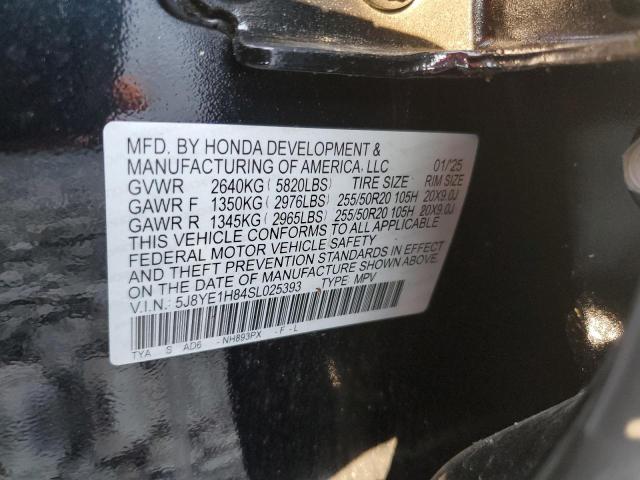 5J8YE1H84SL025393 - 2025 ACURA MDX ADVANCE Սև լուսանկար 14