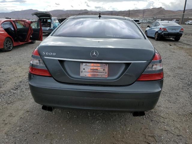 WDDNG76X38A181525 - 2008 MERCEDES-BENZ S 600 GRAY photo 6