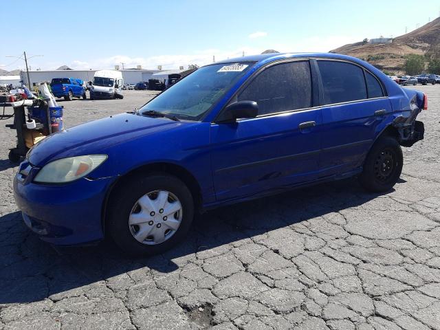 2HGES16324H599719 - 2004 HONDA CIVIC DX VP BLUE photo 1