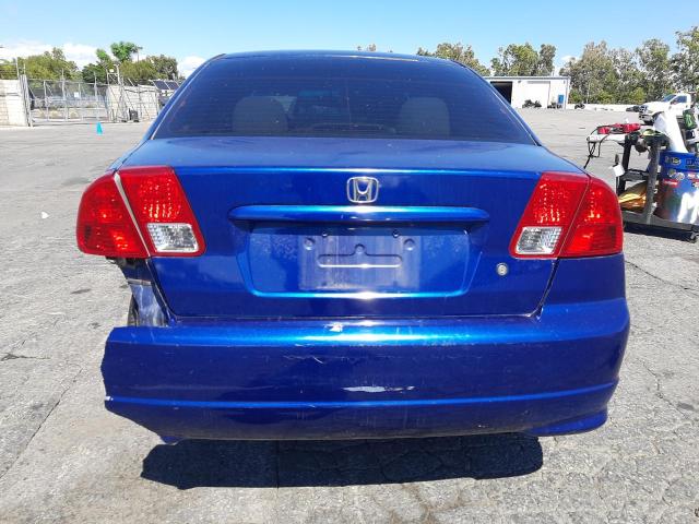 2HGES16324H599719 - 2004 HONDA CIVIC DX VP BLUE photo 6