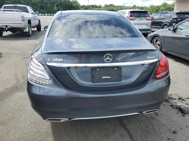 55SWF4KB7GU166072 - 2016 MERCEDES-BENZ C 300 4MATIC GRAY photo 6