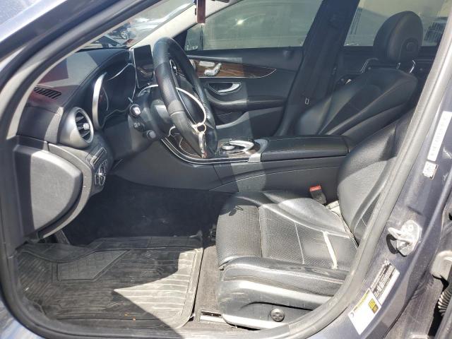 55SWF4KB7GU166072 - 2016 MERCEDES-BENZ C 300 4MATIC GRAY photo 7