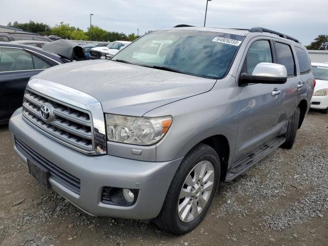 5TDBY67A48S002264 - 2008 TOYOTA SEQUOIA PLATINUM SILVER photo 1