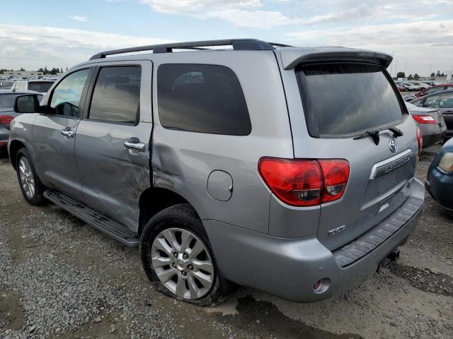 5TDBY67A48S002264 - 2008 TOYOTA SEQUOIA PLATINUM SILVER photo 2