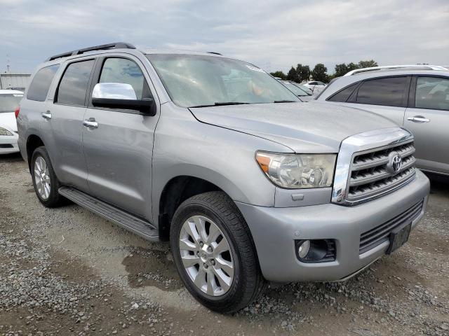 5TDBY67A48S002264 - 2008 TOYOTA SEQUOIA PLATINUM SILVER photo 4