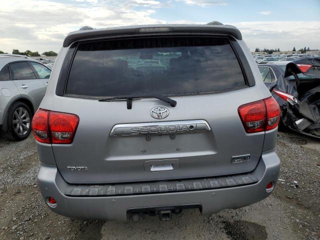 5TDBY67A48S002264 - 2008 TOYOTA SEQUOIA PLATINUM SILVER photo 6