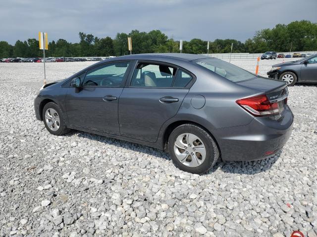 19XFB2F51DE011539 - 2013 HONDA CIVIC LX GRAY photo 2