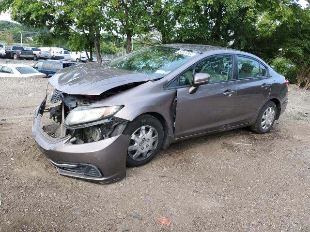 19XFB2F50FE006688 - 2015 HONDA CIVIC LX GRAY photo 1