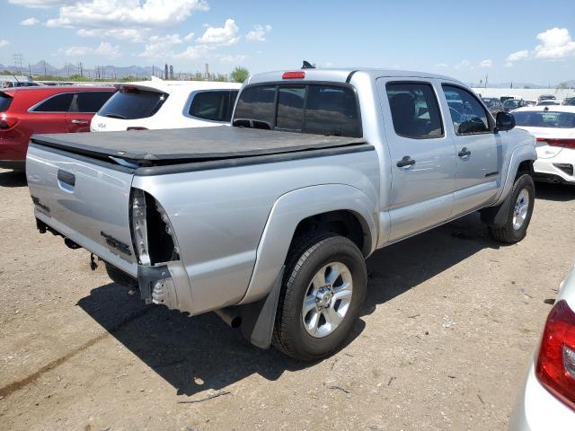 5TFJU4GN6CX015647 - 2012 TOYOTA TACOMA DOUBLE CAB PRERUNNER SILVER photo 3