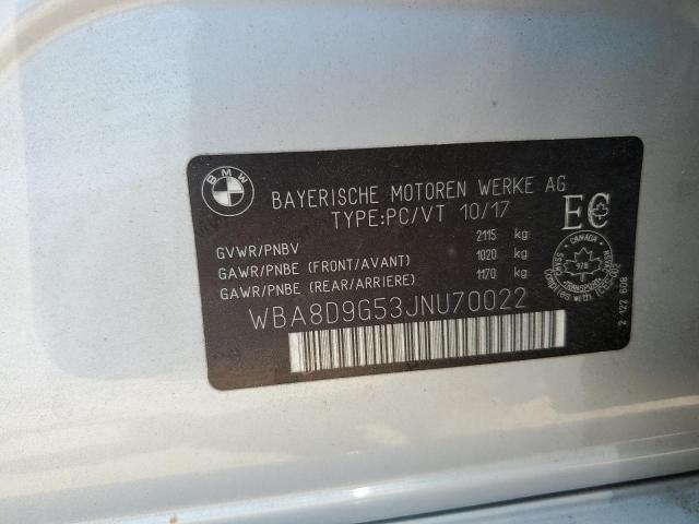 WBA8D9G53JNU70022 - 2018 BMW 330 XI 银色 照片 12