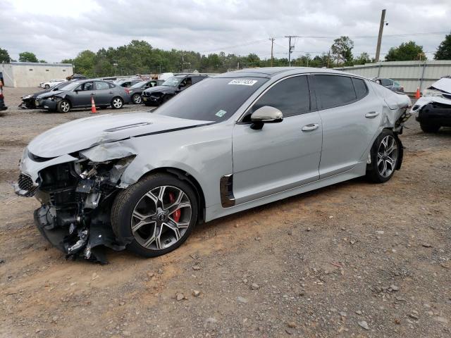 KNAE45LC2K6059657 - 2019 KIA STINGER GT1 GRAY photo 1