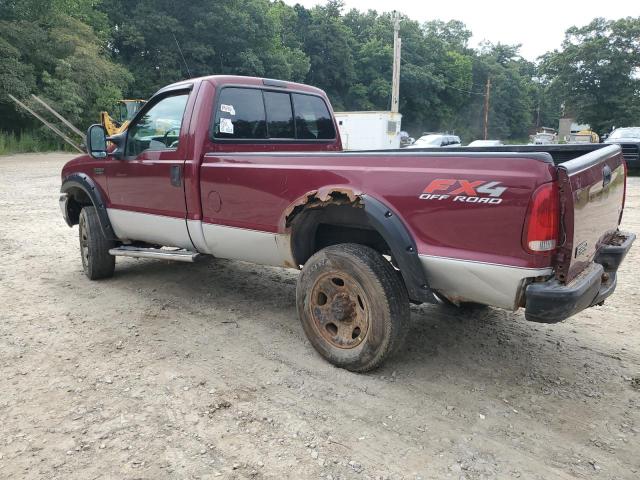 1FTSF31L14EB73858 - 2004 FORD F350 SRW SUPER DUTY BURGUNDY photo 2