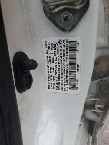 19XFB2F9XEE050456 - 2014 HONDA CIVIC EXL 白色 照片 12