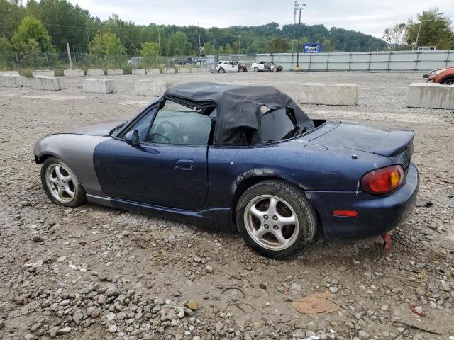 JM1NB353810207483 - 2001 MAZDA MX-5 MIATA BASE BLUE photo 2