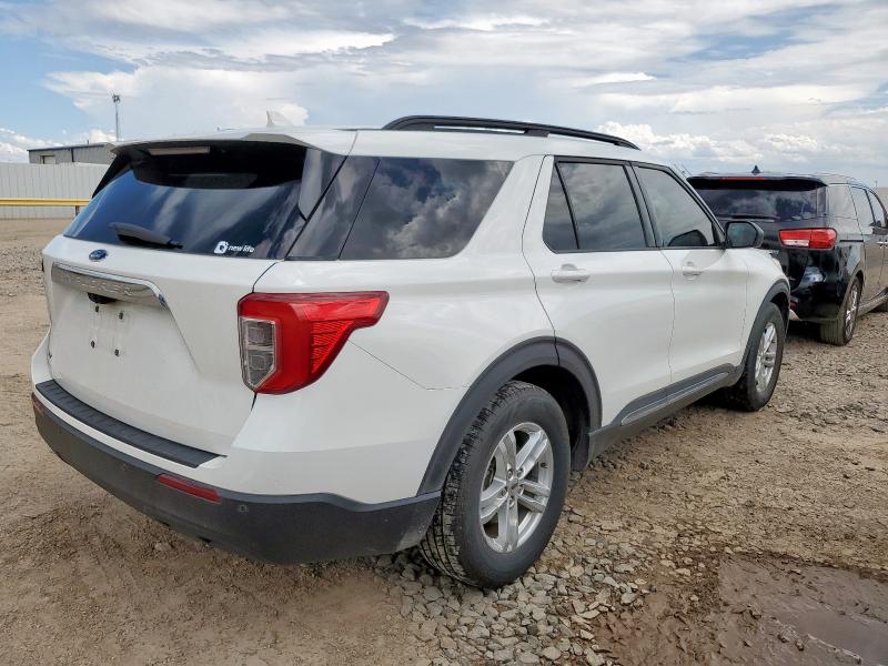 1FMSK7DH0LGD05579 - 2020 FORD EXPLORER XLT WHITE photo 3