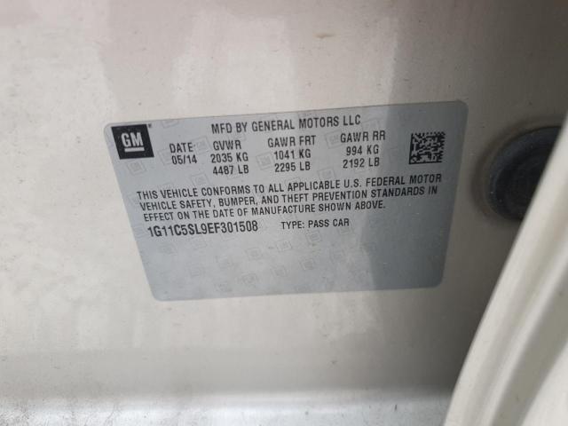 1G11C5SL9EF301508 - 2014 CHEVROLET MALIBU 1LT 金色 照片 12