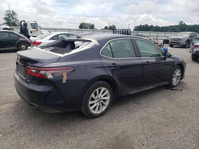 4T1C11AK4NU656665 - 2022 TOYOTA CAMRY LE BLUE photo 3