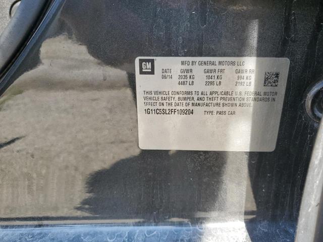 1G11C5SL2FF109204 - 2015 CHEVROLET MALIBU 1LT Boz foto 12