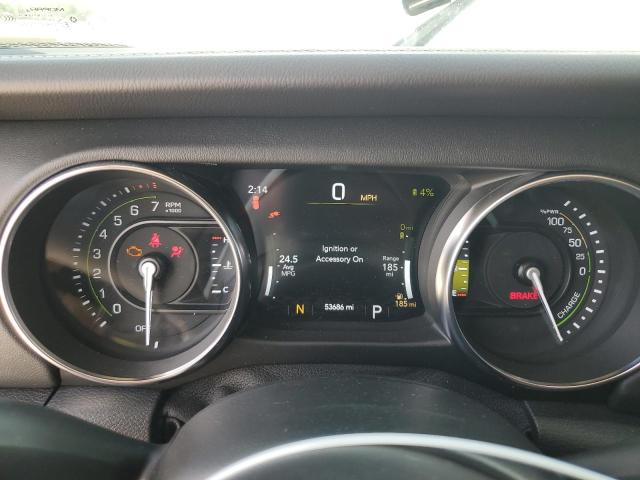 1C4JJXP6XMW767166 - 2021 JEEP WRANGLER U SAHARA 4XE WHITE photo 9