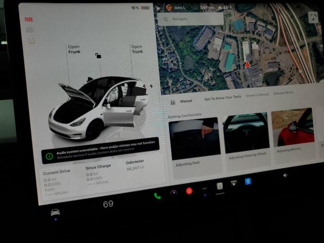 7SAYGDEF3PF785292 - 2023 TESLA MODEL Y თეთრი ფოტო 9