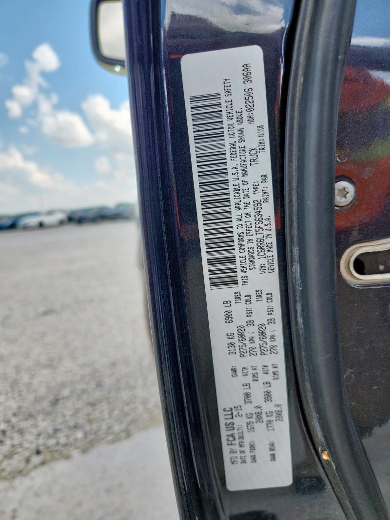 1C6RR6LT5FS634592 - 2015 RAM 1500 SLT 灰色 照片 12