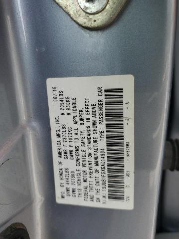 19UUB1F5XGA014904 - 2016 ACURA TLX TECH SILVER photo 12
