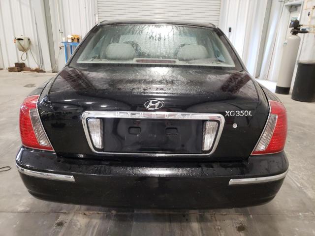 KMHFU45EX4A328628 - 2004 HYUNDAI XG350 350 BLACK photo 6