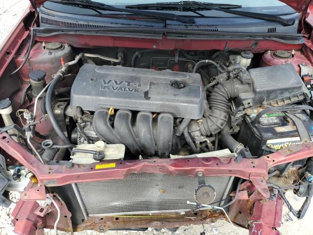 JTDBR32E760091186 - 2006 TOYOTA COROLLA CE 红色 照片 11