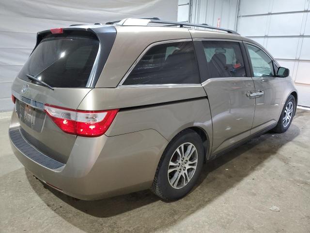 5FNRL5H67BB098775 - 2011 HONDA ODYSSEY EXL GOLD photo 3