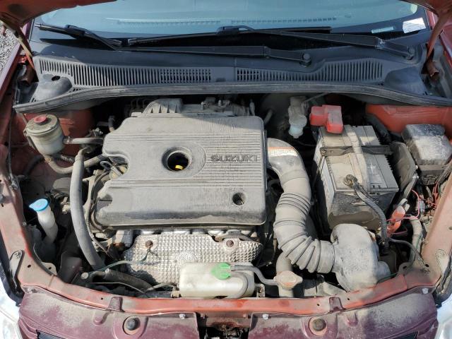 JS2YC415196200168 - 2009 SUZUKI SX4 BURGUNDY photo 11
