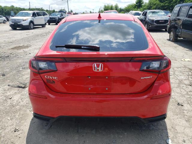 19XFL2H87SE007819 - 2025 HONDA CIVIC SPORT RED photo 6