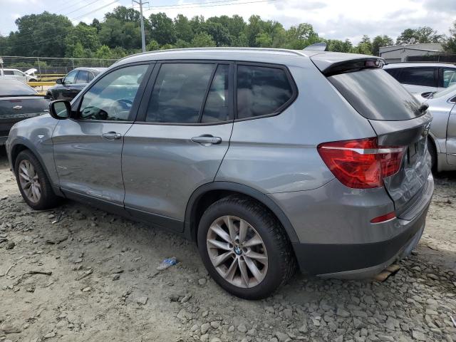 5UXWX9C54D0A26237 - 2013 BMW X3 XDRIVE28I SILVER photo 2